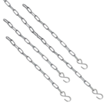 VH.CHAINS Zestaw łańcuchów 3x50cm; 1x100cm; stal nierdzewna