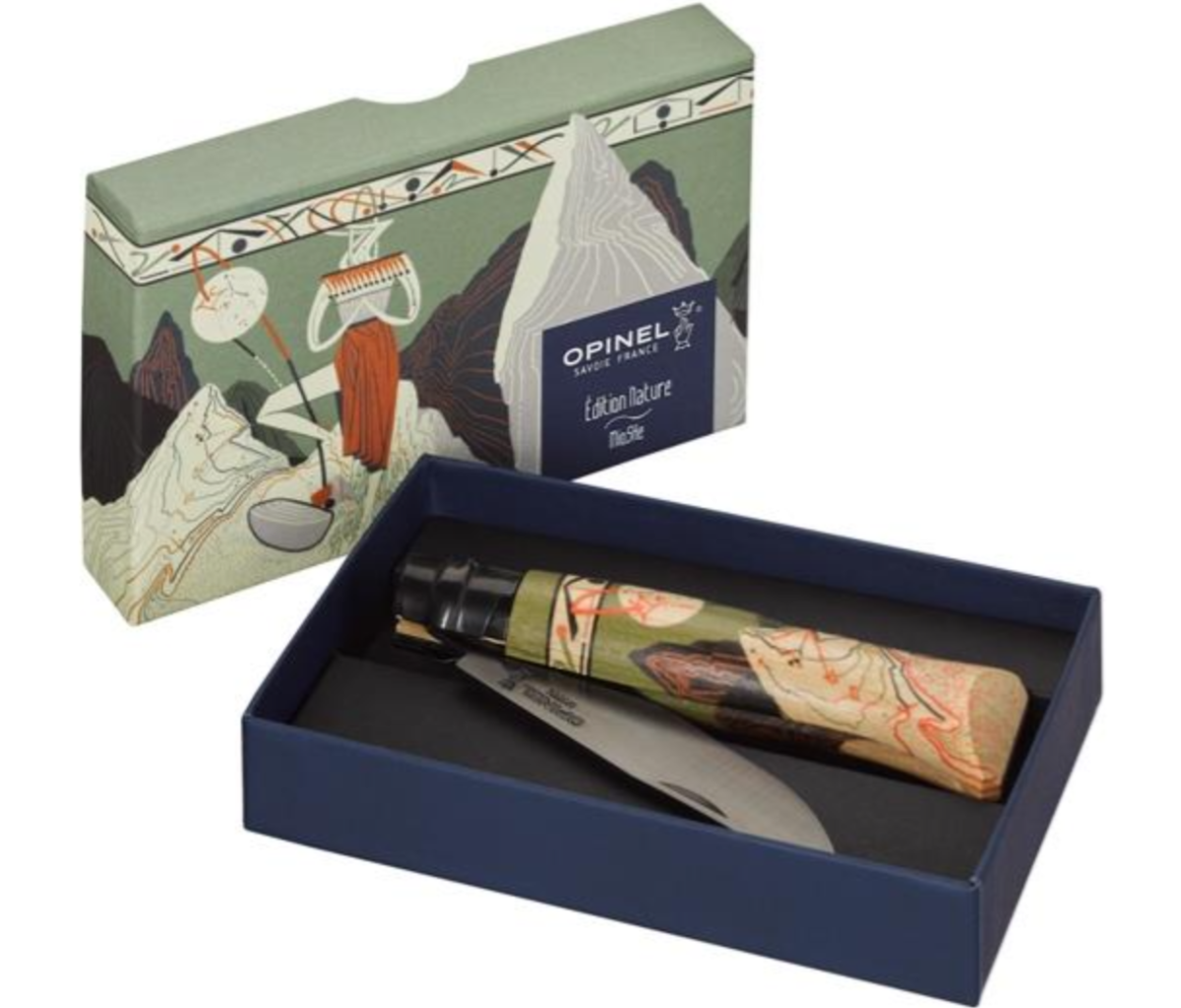 Nóż Składany Opinel Edition Nature Mioshe No.08 - nóż turystyczny edycja limitowana Nóż Składany Opinel Edition Nature Mioshe No.08 - nóż turystyczny edycja limitowana