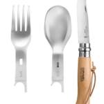 Zestaw sztućców Turystycznych Opinel Nomad Picnic Plus + 08 nóż, widelec, łyżka