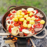 Patelnia żeliwna 40 cm z dwoma uchwytami